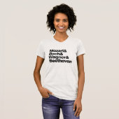 T-shirt drôle de bande de compositeurs de musique (Devant entier)