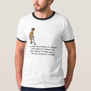 T-shirt drôle de bande dessinée de devise de gol