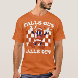 T-shirt drôle de baseball tombe des balles de baseball fan