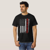 T-shirt Drôle de beau-fils toujours meilleur drapeau améri (Devant entier)