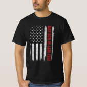 T-shirt Drôle de beau-fils toujours meilleur drapeau améri (Devant)