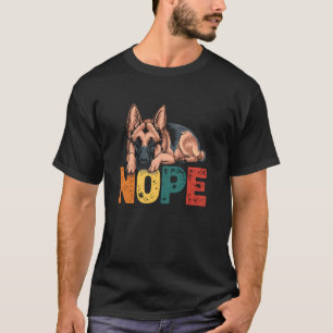T-shirt Drôle de Berger Allemand Non Caractère Obstiné Chi