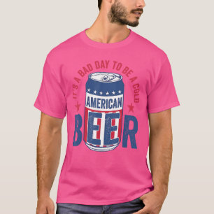 T-shirt Drôle de bière à boire C'est une mauvaise journée