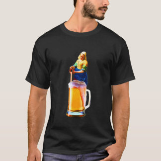T-shirt drôle de bière sake Vermeer buvant T-shirt