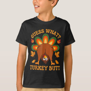T-shirt Drôle de blague de Thanksgiving pour enfants Mème