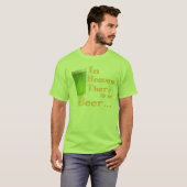T-Shirt drôle de boisson irlandaise (Devant entier)