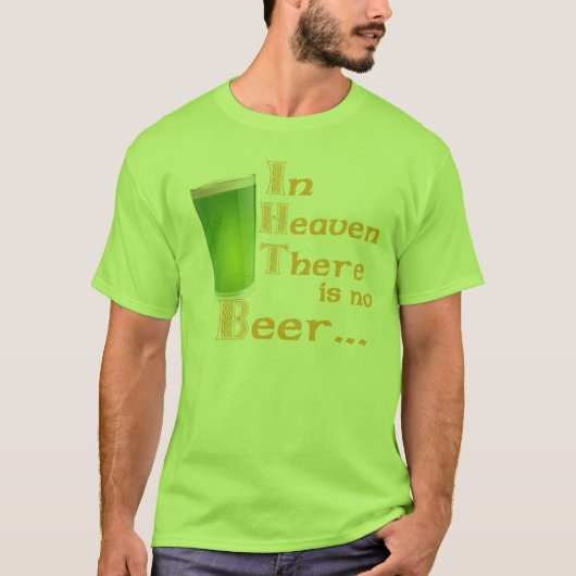 T-Shirt drôle de boisson irlandaise (Devant)