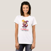 T-shirt drôle de boule de feu de chat de magicien (Devant entier)