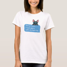 Drôle de bouledogue français bleu