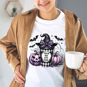 T-shirt Drôle de café pour le traitement ou l'astuce S'il