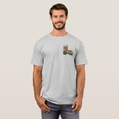 T-shirt drôle de camping 'Hike More Worry Less' (Devant entier)