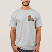 T-shirt drôle de camping 'Hike More Worry Less' (Devant)