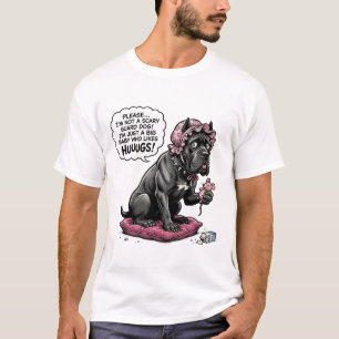 T-shirt Drôle de Cane Corso Peekaboo