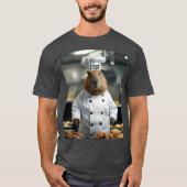T-shirt Drôle de Capybara Chef, (Devant)