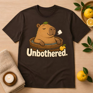 T-shirt drôle de capybara imperturbable au yuzu on