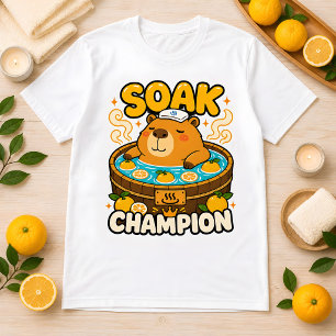 T-shirt drôle de capybara kawaii champion de tremp