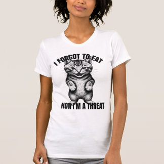 T-shirt drôle de chat affamé - J'ai oublié de mang