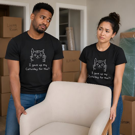 T-shirt drôle de chat de Caturday