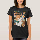 T-shirt drôle de chat de l'ère Showcat (Devant)