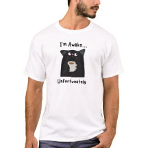 T-shirt drôle de chat endormi