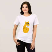 T-shirt drôle de chat, haut de chat affamé (Recto plein)