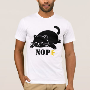 T-shirt drôle de chat NOPE pour les amateurs de ch