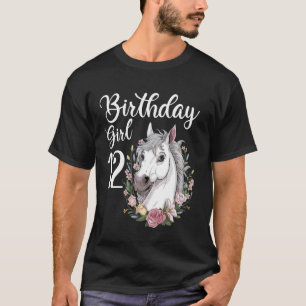 T-shirt Drôle de cheval d'anniversaire 12 ans 12 ans fille