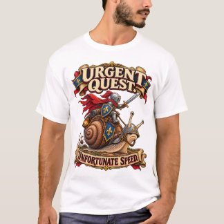 T-shirt drôle de Chevalier Escargot Médiéval | Quê