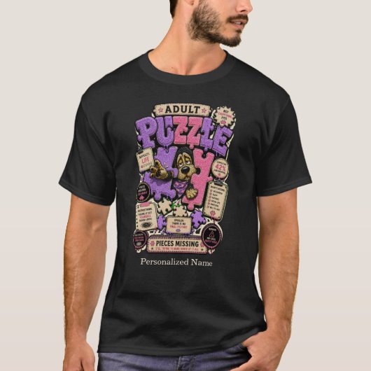 T-shirt drôle de chien introverti confortable (Devant)