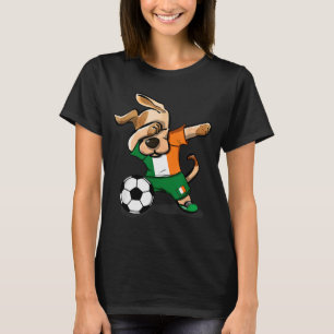 T-shirt drôle de chien qui fait dab en Irlande drô