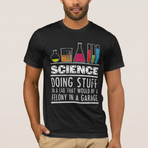 T-shirt drôle de chimie de la Science pour des