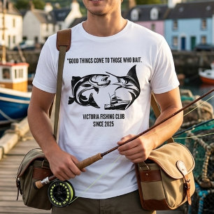T-shirt drôle de club de pêche Citation Pun