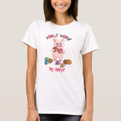T-Shirt Drôle de Cochon Donut Jeu de Mots (Devant)
