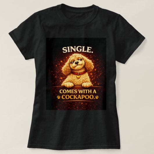 T-shirt drôle de Cockapoo | Cadeau pour célibatair (Design devant)