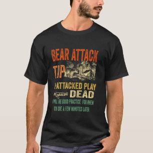 T-shirt drôle de conseil d'attaque d'ours pour cam