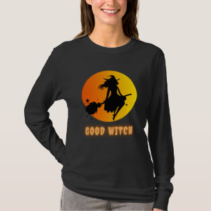 T-shirt drôle de costume d'Halloween avec la bonne