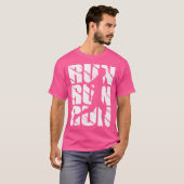 T-shirt Drôle de course pour hommes garçons marathonien en (Devant entier)