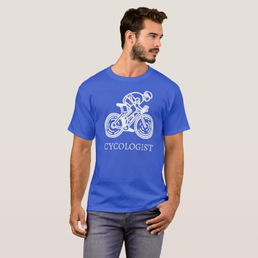 T-shirt drôle de cycliste (Devant entier)