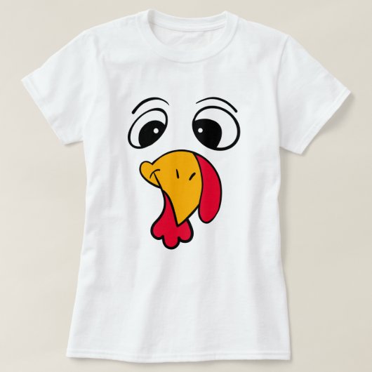 T-shirt drôle de dinde de Thanksgiving (Design devant)