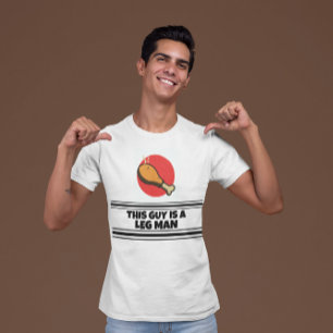 T-shirt Drôle de dinde de Thanksgiving «Ce type est un hom