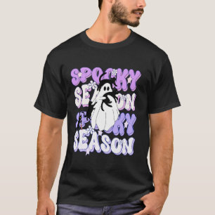 T-shirt Drôle de dire Éffrayante saison Halloween Cat Ghos