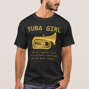 T-shirt drôle de fanfare de joueur de tuba de