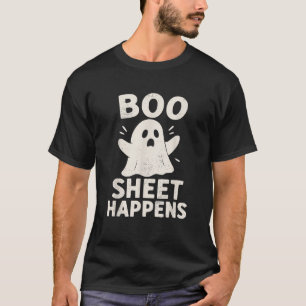 T-shirt Drôle de fantôme Halloween jeu de mots Boo Sheet s