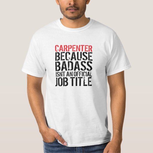 T-shirt drôle "de fonction de Badass de (Devant)