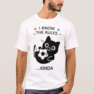 T-shirt drôle de football USA, je connais les règl