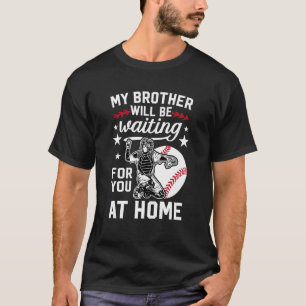 T-shirt Drôle de frère de baseball receveur Baseball Catch