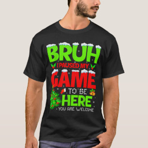 T-shirt Drôle de frère, je mets mon jeu en pause pour être