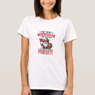 T-shirt Drôle de Gnome Viking/Norvégien, "Je suis en parti