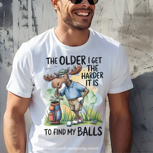T-shirt drôle de golf : De plus en plus dur de tro