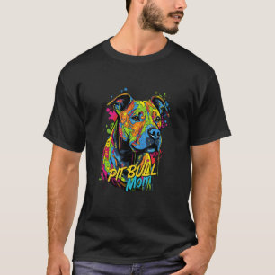 T-shirt Drôle de Graffiti Mère American Pit Bull Terrier M
